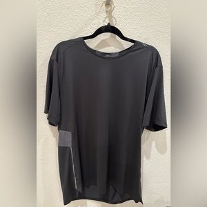 LULULEMON BLK/HOBS FAST AND FREE SHORT SLEEVE Shirt Men's XL